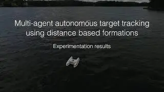 Multi-agent autonomous target tracking using distance based formations