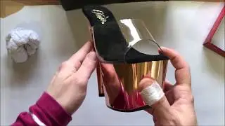 Pleaser PLATEAU PANTOLETTE ADORE-701 - ROSE GOLD Unboxing