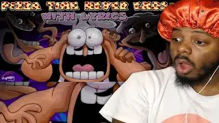 RECD Pizza Time Never Ends WITH LYRICS REACTION - Fake Peppino Pizza Tower Cover