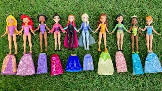 Unboxing Mattel Disney Princess Playset | Frozen Elsa, Anna, Belle, Ariel, Cinderella Dolls | ASMR 