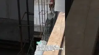 String Line Block Alignment Hack 🇺🇸 #Masonry #Construction #Shorts