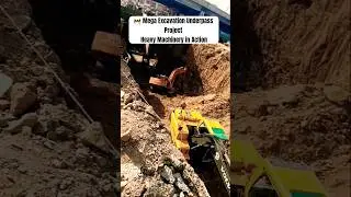 🚧 Mega Excavation Underpass Project | Heavy Machinery in Action