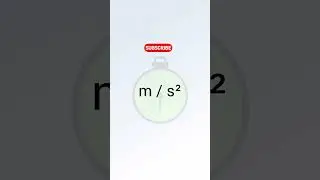The si unit of acceleration is 🔥 #shorts #ytshorts #physics