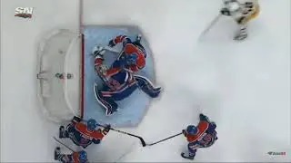 Connor McDavid scores in his own net