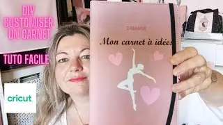 TUTO CRICUT DIY FACILE: 📔CUSTOMISATION CARNET ACTION #cricut #vevor #action