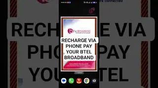 BTEL BROADBAND RECHARGE VIA PHONE PAY APP. #bittelbroadband #btelbroadband #phonepay #rechargeplans