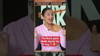 The Rock gave Molly Qerim his ring 🥹 #shorts