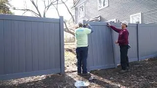 Bufftech&reg; Chesterfield Privacy Fence Installation