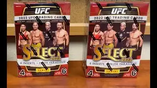 2022 Select UFC Blaster Box Opening Review - 3 Blasters 🔥 AUTO /10 & Lots of a Prizms
