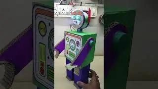 Mist maker robot project using cardboard and humidifier