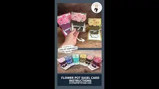 How to make Flower Pot Pop Up Cards #shorts