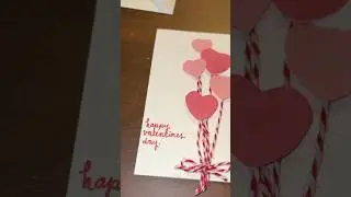 DIY Valentines Card - Balloon Hearts