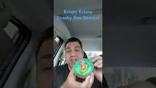 Krispy Kreme Scooby Doo Donuts! 🍩 #foodreview #krispykreme #scoobydoo #shorts