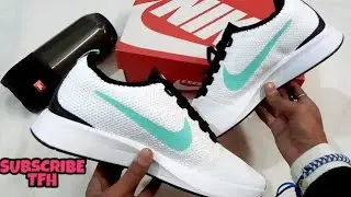 Unboxing Dual Tone Racer White With Green/Black Tick Sports Shoes Best Quality