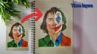 Joker drawing time lapse | Colour tutorial | How to realistic joker drawing