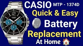 How to Replace Casio Watch Battery | Easy Step-by-Step Guide! Casio MTP-1374D