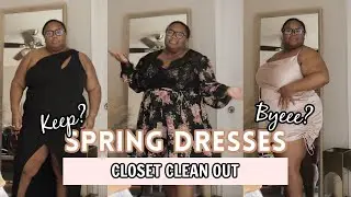 Extreme Dress Closet Clean Out & Try On | Which Dresses Should I Keep? 🌸