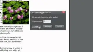 Repelling Text in Xara Designer Titles