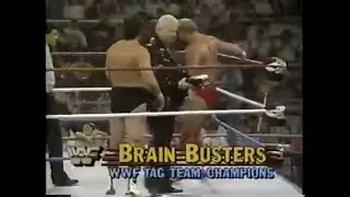 The Brain Busters W/ Bobby Heenan (c) vs Mark Young & Bill Woods (WWF Wrestling Challenge 10/15/89)