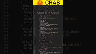 amazing 🦀 CRAB 😍 by using #html  #css