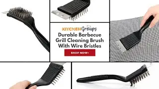 This Durable Barbecue Grill Cleaning Brush With Wire Bristles is Perfect For Cleaning Your Grill