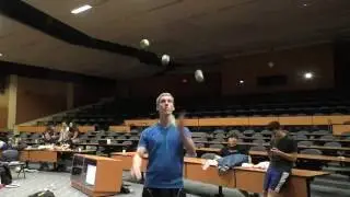 5 ball claw catches - Jeremy Foxcroft - World Record