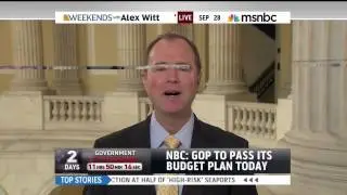 Rep. Schiff Discusses Possible Government Shutdown on MSNBC's Weekends With Alex Witt