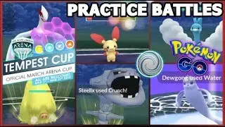 SOLID TEMPEST CUP OPTIONS IN POKEMON GO | PRACTICE BATTLES