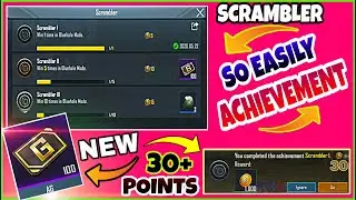 Easyway To Complete (BLUE HOLE MODE) ACHIEVEMENT | NEW [SCRAMBLER] ACHIEVEMENT IN PUBG MOBILE