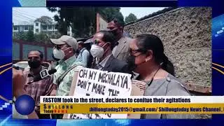 FASTOM took to the street, declares to continue their agitations#shillongtoday