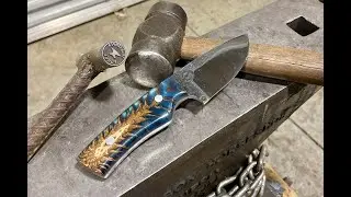 Custom Pinecone-Handle Drop Point Knife Build | Part 2