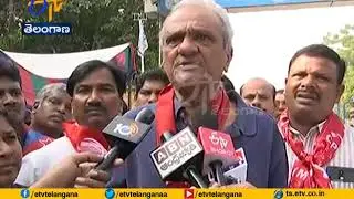 TSRTC Strike | RTC Employees Protest Continuing Across State