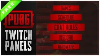 PUBG Twitch Panels 