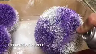 MAKING FAUX allium flowers