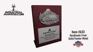 Propane truck driver award trophy plaque gift for years of service and safety recognition