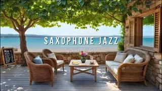 Relaxing Summer Jazz Saxophone with the Sound of the Sea | Music for Focus, Work, Study & Sleep