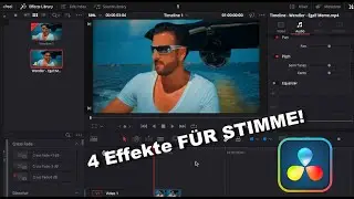 4 lustige Effekte f&uuml;r die Stimme/Audio | DaVinci Resolve Tutorial