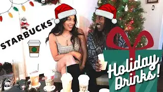 Trying the NEW Starbucks Holiday Drinks 2022!!