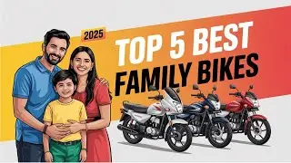 Top 5 Best Family Bikes in India 2025 🚀 | Mileage, Comfort & Price Compared!