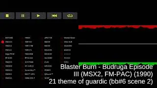 Blaster Burn - Budruga Episode III (MSX2, FM-PAC) - track 21 theme of guardic (bb#6 scene 2)