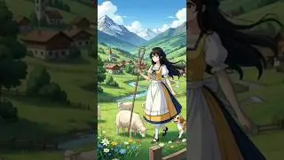 A Peaceful Day Routine in the Alps Mountains🌄 #shorts #animeaesthetic #naturelovers