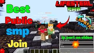 💯Best Free Cracked Public Lifesteal SMPMinecraft 1.21+ | 24/7 Online | Java + PE |Free To Join🩵