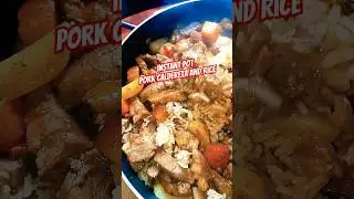 Instant Pot Pork Caldereta and Rice #food #kitchen #cooking #yummy #delicious #caldereta