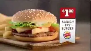 Burger King: The French Fry Burger Tv Advert from TVFastFood
