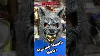 Scary Moving Mouth Werewolf Mask! #halloween #costume #halloweencostume