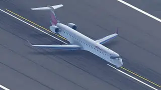 Iberia - New Air Nostrum Bombardier CRJ-1000 landing MAD/LEMD RWY 32L (Infinite Flight)