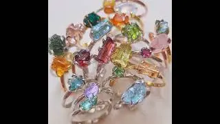 Crystal Ring Stackable Rings Engagement Ring #rings #crystal jewelry #fashion rings #statement rings