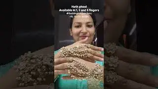 Shipping worldwide 🌎Polki hath phool from #theblingboxjewellery. Whatsapp on +91 9137086584