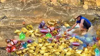 Finding Natural Gold, Diamond Amethyst. Diamonds, Quartz Crystal at the gold zone