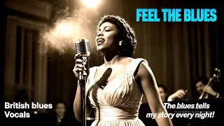 British Blues Vocals &ndash; Soulful Female Singer  Deep Calm Blues with Strong Bass